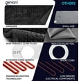 thumbnail image 3 of Geniani XL Heating Pad for Back & Cramps Relief – Heat Pad for Neck, Shoulders & Muscle Comfort with Auto Shut Off, Ultra-Soft Machine Washable Fabric (12"×24", Black), 3 of 10