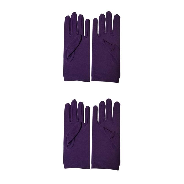 Yuarrent Spandex Guante Mujer Mano Lleva Manos Accesorios Multicolor Multifuncional Cosplay Ropa para Fiesta Nocturna Rojo Púrpura de uva 2piezas Yuarrent CBP362391