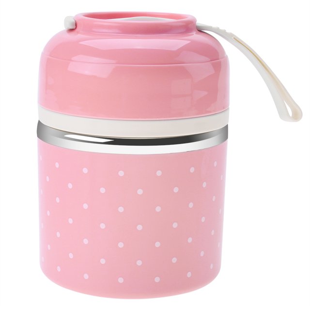 Fiambrera térmica de 1 capa Zhivalor caja Bento para niños color Rosa 780 ml