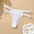 thumbnail image 3 of Bigersell Period Panties Clearance Period Underwear Tangas Panty Style P-37 Spandex Thong Panties Ladies Thong Underwear Briefs High Waist Women's Panties White L, 3 of 6