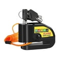 thumbnail image 1 of Alarma de bloqueo de freno de disco para motocicletas y bicicletas con cable recordatorio Negro, 1 of 7