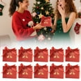 thumbnail image 2 of 10 Pieces Christmas Gift Bags Reusable Craft Paper Red Green Xmas Theme Boxes Great for Xmas Party Supplies Candies Cookies Bundle Gift Wrapping Boxes Bulk, 2 of 9