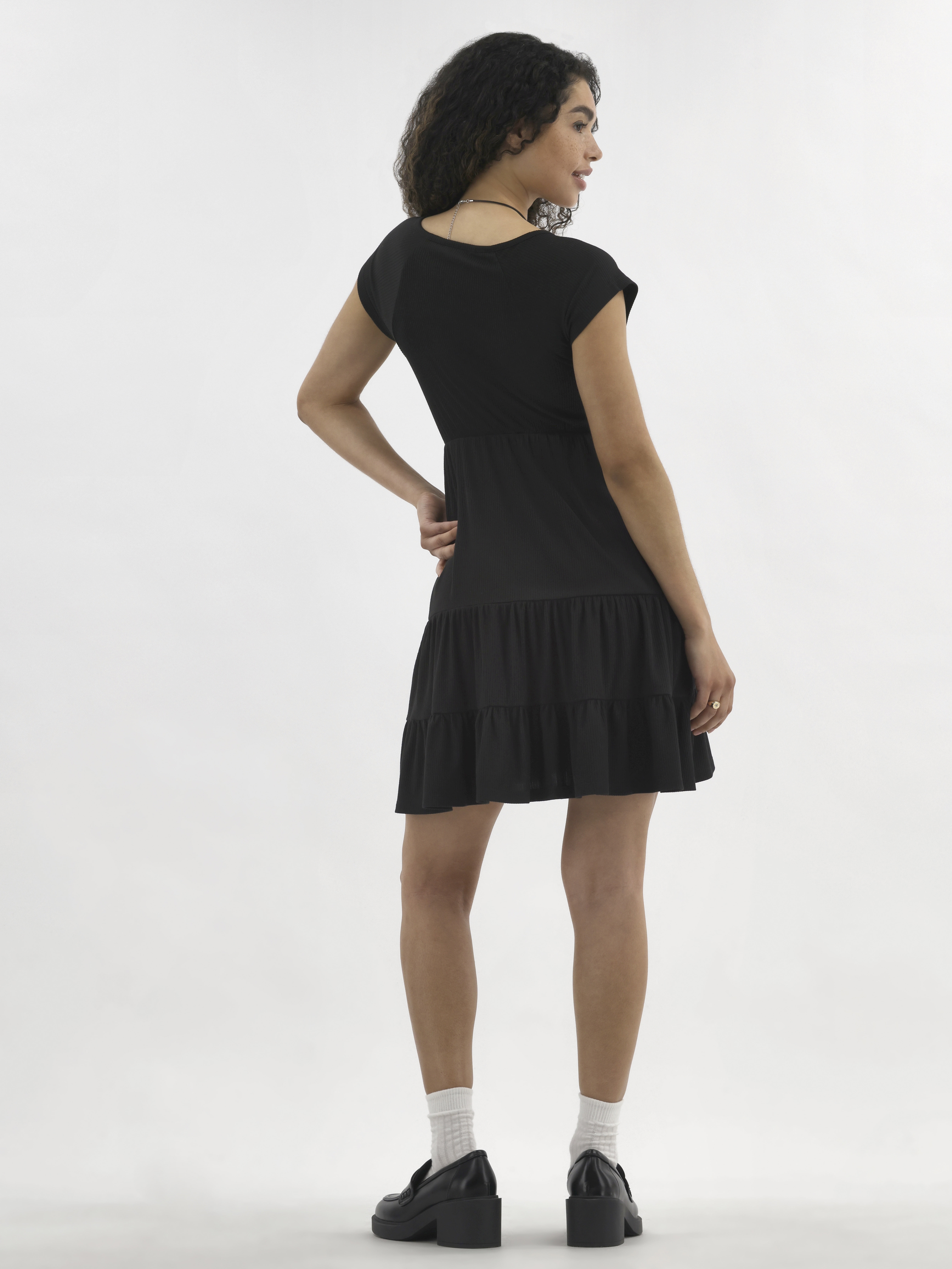 No Boundaries Babydoll Mini Dress, Women's