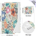 thumbnail image 3 of Dreamtimes Colorful Flowers Birds Bath Towels Set 1 Bath Towel 1 Washcloth Extra Absorbent 100% Cotton Towels, Super Soft Bathroom Towels for Home, Hotel, 3 of 7