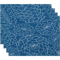 Simply Daisy 18" x 14" Olena Floral Print Placemat (Set of 4)