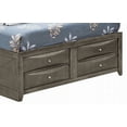thumbnail image 4 of King Size metal storage bed frame does not need box spring gray mute master bedroom, 4 of 5