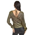 thumbnail image 3 of Blusa efecto metalico Roman Fashion /Juvenil, 1883 (Dorado) dorado M, 3 of 6
