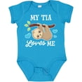 thumbnail image 3 of Inktastic My Tia Loves Me with Sloth and Hearts Boys or Girls Baby Bodysuit, 3 of 5