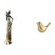 thumbnail image 1 of Escultura de mujer tribal africana con pájaros dorados, figura decorativa para el hogar, hoteles, oficinas, salas de estar o como regalo de inauguraci, 1 of 8