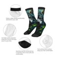 thumbnail image 3 of Fuzoiu Realistic Style Colorful Wolf A Print Kids Socks For Boys Girls,Grip Crew Socks with Non Slip,Lightweight Stretch Crew Socks,Toddlers Crew Boot Socks, 3 of 5