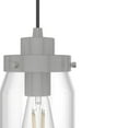 thumbnail image 4 of Hunter - Devon Park 3-light Brushed Nickel, Large Cluster Light, Dimmable, Rustic Style, Linear Shaped, for Bedrooms, Dining, Living Rooms - 19156, 4 of 9