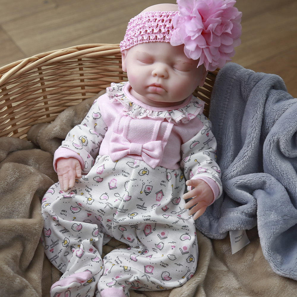 16 Inch Reborn Baby Dolls Full Body Silicone Doll In Toys Not Vinyl 