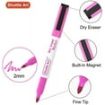 thumbnail image 4 of Dry Erase Markers, Shuttle Art 20 Colors Magnetic Whiteboard Markers with Erase, Fine Tip Dry Erase Markers Perfect for Writing on Dry-Erase Whiteboard Mirror Glass, 4 of 8