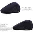 thumbnail image 4 of HSHDLDF Casquette Homme Newboy Hiver Coton Bonnet Bonnet Bonnet Plat, 4 of 7
