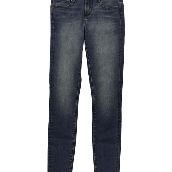 Articles of Society Womens Frayed Hem Skinny Fit Jeans, Blue, Juniors, 3