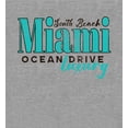 thumbnail image 4 of South Beach, Miami Ocean Drive Men's Heather Gray Sleep Pajama Pants-XL, 4 of 4