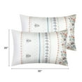 thumbnail image 4 of REGALWOVEN Set of 2 Cotton Floral Pillow Cases with Envelope Closure, Gifts for Women Men Navy Blue Queen, 4 of 7