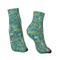 thumbnail image 4 of Bingfone Mushrooms And Flowers Design Patterned Men'S Women'S Casual Cotton Socks, 4 of 9