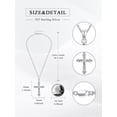 thumbnail image 4 of Dorunmo Vintage Rose Cross Necklace 925 Sterling Silver Rose Celtic Knot Pendant Gothic Cross Jewelry Gift for Women Birthday Christmas, 4 of 10