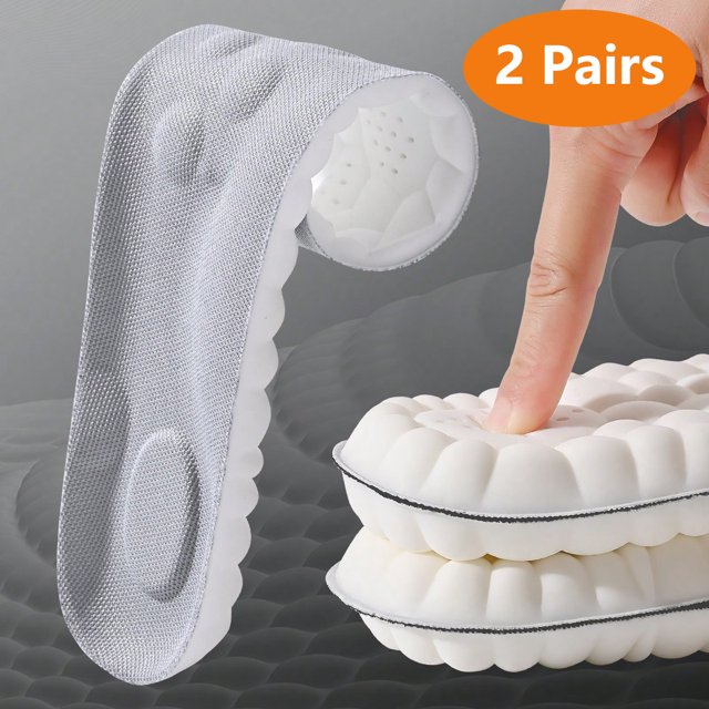 Plantillas deportivas de látex, almohadillas suaves para zapatos de alta elasticidad, desodorante ortopédico transpirable, cojín de absorción de impacto, plantilla de soporte para arco