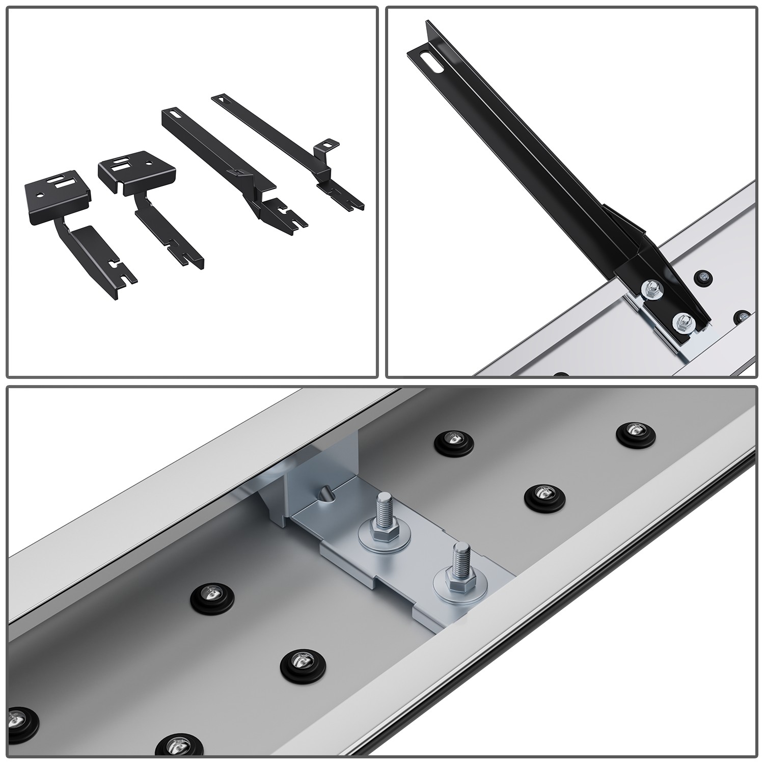 DNA Motoring 6.5" Side Step Nerf Bars Running Boards for 2022-2024 Mitsubishi Outlander