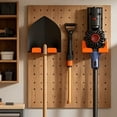 thumbnail image 4 of Clearance Sale! Wall Mounted Garden Trimmer Tool Rack, Heavy Duty Garage Storage Hanger For Hedge Trimmers Weed Whackers Power Equipment(Orange), 4 of 9