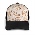thumbnail image 3 of Naloa Dancing Cowboy Skeleton Adult adjustable Print Baseball Hat, Patchwork curved brim baseball capfor Men and Women, One Size, 3 of 5