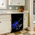 thumbnail image 3 of Blue guitar notes Dishwasher Magnet Cover Decorative Sticker for Home Cabinet Kitchen 23" x26", 3 of 5