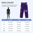 thumbnail image 2 of Salouo Crystal Purple Snowflake Print Pajama Pants for Men, Lounge Pants Elastic Waistband Casual Men's sleepwear Loungewear Sleep Pajama Pant -Small, 2 of 7