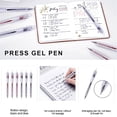 thumbnail image 6 of Red 12 Count Retractable Ballpoint Gel Pens 0.5mm Fine Tip Quick Dry Ink Writing Pens for Teachers Students Office, 6 of 6