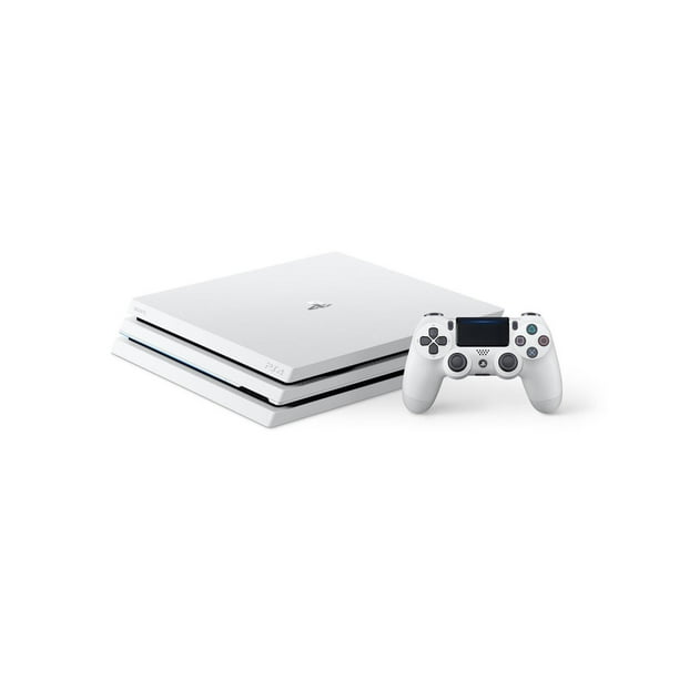 Sony Playstation 4 Pro White Ps4 Console With Compatible Controller Walmart Com Walmart Com