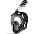thumbnail image 2 of Greatever Full Face Snorkel Mask Snorkeling Gear with Latest Dry Top Breathing System and Detachable Camera Mount Foldable Panoramic View Snorkeling M, 2 of 5