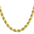 thumbnail image 2 of 10K Yellow Gold Rope Chain Styles Necklace 8 mm Diamond-cut 22 inch, 2 of 4