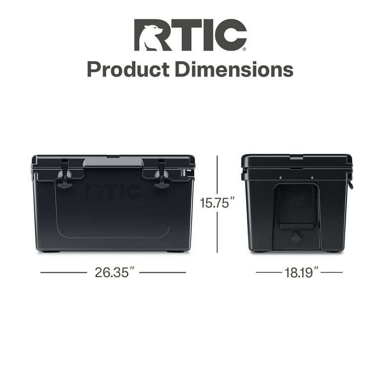 RTIC Large Size 45 QT Ultra-Tough Performance Cooler, Hard RTIC Large Size 45 QT Ultra-Tough Performance Cooler, Hard