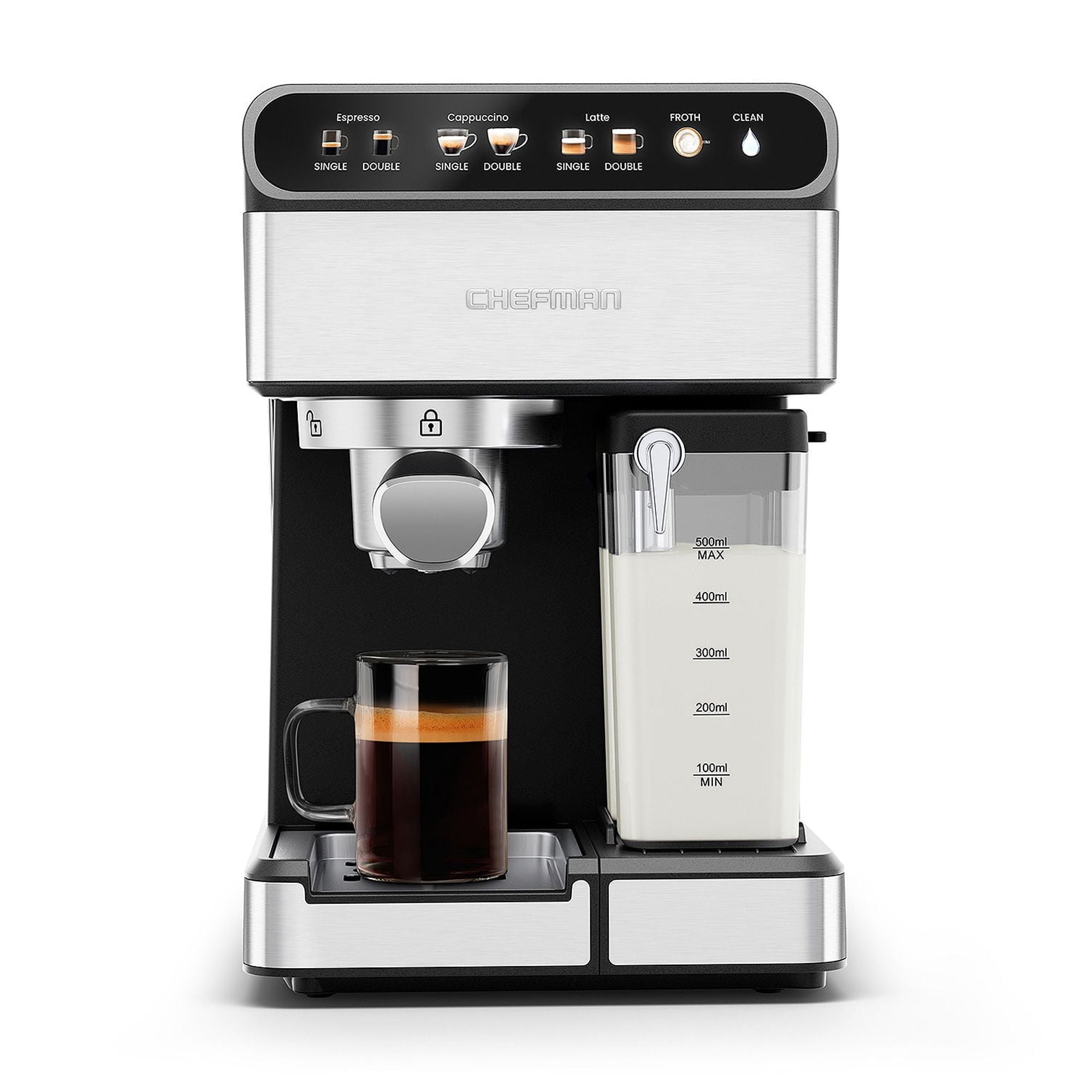 Chefman Barista Pro Expresso Machine RJ54-I-SV - STAINLESS STEEL ONE SIZE