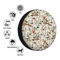 thumbnail image 4 of Honeii Mushroom Garnish Print Tire Covers, Waterproof Anti-UV Sun Snow Rain Tire Covers for Trailers, RV, Camper, SUV, Truck-16 inch, 4 of 6