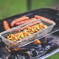 thumbnail image 4 of Air Fryer Basket For Oven Stainless Steel Crisper Tray Grilling Pan Silverware Drying Rack Accessories For Cooking Crispy Kitchen Vegetables Home, 4 of 4