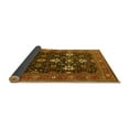 thumbnail image 2 of Ahgly Company Indoor Round Oriental Yellow Traditional Area Rugs, 6' Round, 2 of 4