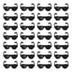 thumbnail image 1 of Uxcell 84 Pcs Gafas de Mini Figuras, Gafas de Plástico Miniatura de 1.3" para Suministros de Manualidades y Decoración de Gatos, Negro, 1 of 6