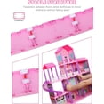 thumbnail image 5 of Huge Wave Dollhouse Playset Girl Toys, 36 inch 11 Large Rooms with Doll Toy Figures, with Warm Light, Princess Doll House Birthday Gift for Girls Ages 3-8, 5 of 11