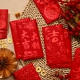 thumbnail image 5 of Xiao Hua Sobres rojos de Año Nuevo Chino, 12 sobres para dinero en efectivo, bolsillo grande para la suerte navideña, 5 of 5