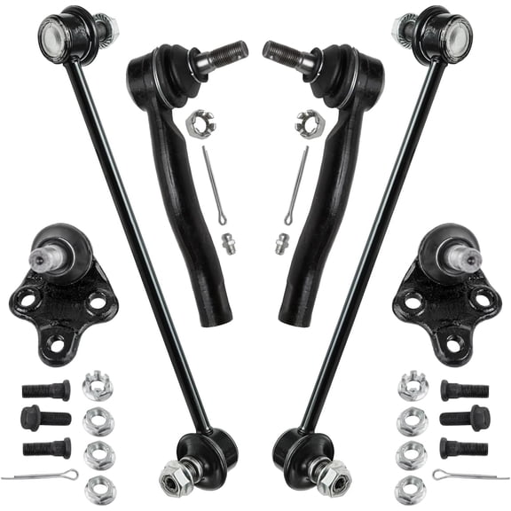 Detroit Axle - Front Suspension Kit for Toyota 2001 2002 2003 Prius, 2 Stabilizer Sway Bar End Links 2 Outer Tie Rod End Links 2 Lower Ball Joints Replacement