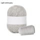 thumbnail image 1 of Hilo de tejer Cuerda de tejer mezclada Cordón de macramé grueso para manualidades de ganchillo Cuerda para hacer bricolaje, blanco gris seitruly HA000409-10B, 1 of 6