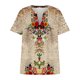 thumbnail image 3 of Fiudx Ofertas Del Día Camiseta Holgada de Manga Corta con Cuello Redondo y Estampado Informal Grande para Mujer, 3 of 3