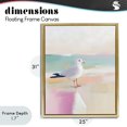 thumbnail image 4 of Stupell Industries Contemporary Seagull Beach Tranquil Reflection Gold Floating Frame Canvas Art, 25 x 31, by The Prints Vibe, 4 of 8