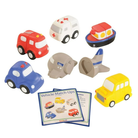 Kaplan Early Learning Company Toddler Vehicle Match-Ups - Set of 6