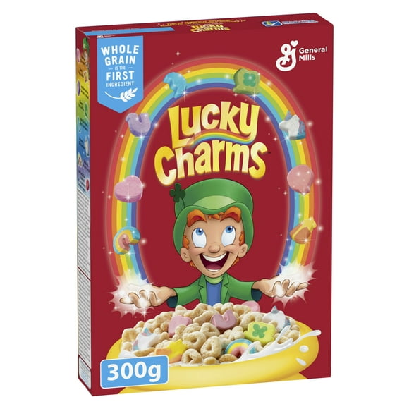 Lucky Charms Breakfast Cereal with Marshmallows, Whole Grains, 300 g, 300 g