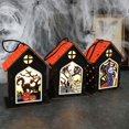 thumbnail image 4 of Farol decorativo de Halloween, decoración navideña para el hogar, suministros para fiestas, festivales, jardines, patios, caminos, luz nocturna interior, casa fantasma, 4 of 5