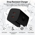 thumbnail image 6 of 40W PD Dual Port Type C Charger Block Fast Wall Charger with 2-Pack 6FT USB C Cable, Power Adapter Compatible with iPhone 17/16/15 Pro Max iPad Pro Galaxy S26 Android, White, 6 of 7