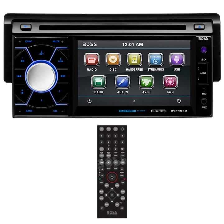 BOSS Audio BV7464B SingleDIN InDash DropDown Receiver